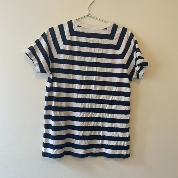 Single Stitch navy and white stripe vintage tshirt - Picture 5 of 5